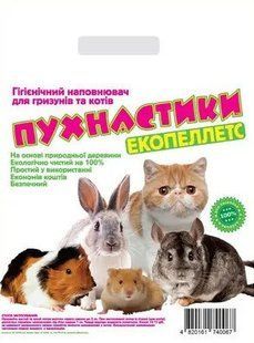 Наповнювач дерев'яний "Пухнастики", 3кг(12л) древ3кг фото
