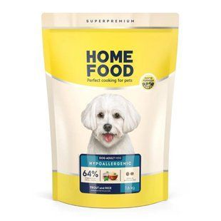 Гіпоалергенний корм для дорослих собак малих порід форель з овочами Home Food dog Adult Mini 1.6 кг 4820235020309 фото
