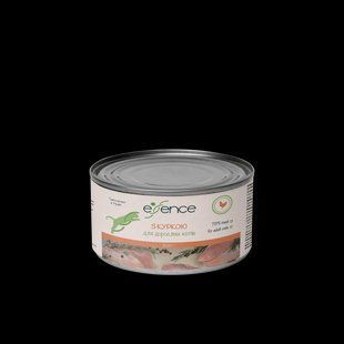 Вологий корм для дорослих котів Essence з куркою, 200 г 20390 фото