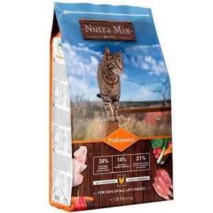 Nutra Mix Professional 9.07 кг сухой корм для активных котов и кошек 150041 фото