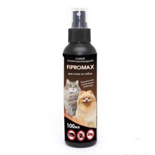 Спрей Fipromax для котів и собак, 100мл (захист від бліх і кліщів 30дн.) НФ-00001698(F-008) фото