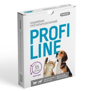 Нашийник Профілайн антиблошиний для собак і кішок фіолетовий 35 см PR243094 фото