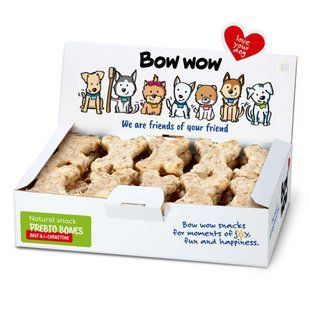 Лакомство для собак "Bow wow" натуральные косточки из говядины и L-карнитином box BW305А фото