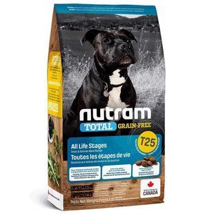 Сухий корм T25 Nutram Total Grain-Free Salmon & Trout беззерновий для собак, з лососем і фореллю, 2 кг T25_(2kg) фото
