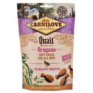 Ласощі Carnilove Dog Semi Moist для собак, перепілка та орегано, 200 г 111375/7359 фото