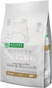 Сухий корм для собак Nature\'s Protection Superior Care Sensitive Skin&Stomach Adult Small Breeds 1.5 кг NPSC45794 фото