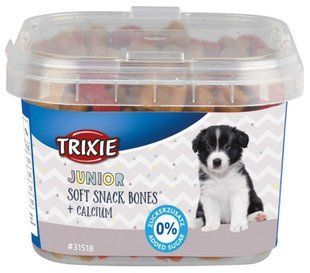 Вітаміни Trixie для цуценят Junior Soft Snack Bones з кальцієм 31518 фото