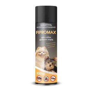 Шампунь Fipromax від бліх (з пропоскуром) для соб. дрібних порід, 250 мл НФ-00002025(F-022) фото