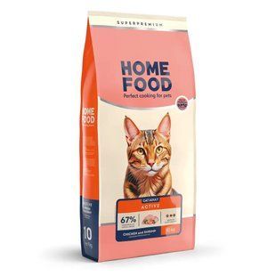Сухой корм для взрослых кошек курочка и креветка Home Food Cat Adult 10 кг 4820235020576 фото