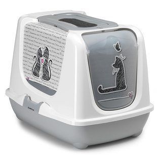 Moderna Trendy Cat Cats in Love закрытый туалет для котов c угольным фильтром и совком 50х39х37 см C235026CL фото