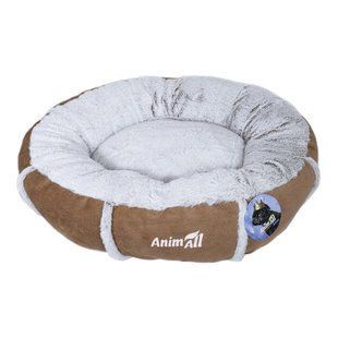 Лежак Animall Mary Velvet для собак і котів, розмір M, 66&times;66&times;15 см, брауні 175396 фото