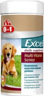 Вітаміни Excel Multi Vitamin Senior 70 таблеток для літніх собак 8 в 1 (мультивітаміни) 660436 /108696 фото