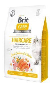 Brit Care Cat GF HairCare Healthy & Shiny Coat 2 кг сухий корм для кішок вимагають догляду за шкірою і шерстю 171306/0884 фото
