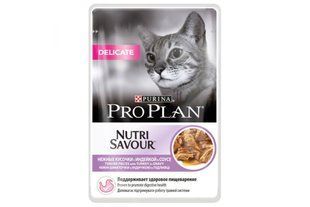 Консерва Pro Plan Cat Nutrisavour Delicate 85г х 26 шт консерва для кішок з чутливим травленням з індичкою 12457641/П фото