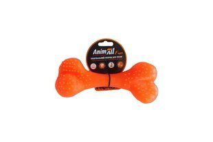 Игрушка для собак AnimAll Fun кость, оранжевая, 25 см 113018 фото