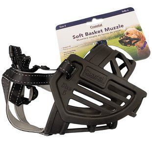 Coastal Soft Basket Muzzle силиконовый намордник для собак, размер 6 01365_BLK06 фото