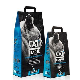 Наполнитель бентонитовый Cat Leader Clumping 5 кг ультра-комкующийся, в кошачий туалет 801380 фото