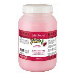 Маска Iv San Bernard Black Cherry для короткої шерсті, з протеїнами шовку та чорною вишнею, 3л 1197NMASAM3000 фото