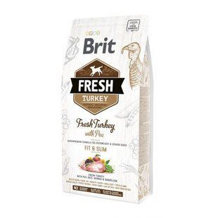 Сухий корм Brit Fresh для дорослих собак, із зайвою вагою, з індичкою та горохом, 2,5 кг 170996/0809 фото