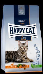 Сухий корм Happy Cat Culinary Land Ente для дорослих котів зі смаком качки 4 кг 70567 фото
