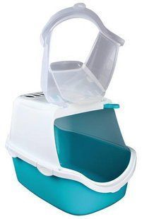 Туалет-домик Vico Easy Clean 40 х 40 х 56 см аквамарин-білий TX-40345 фото
