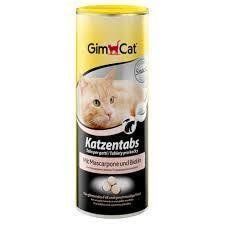 Витамины для кошек GimCat Katzentabs маскарпоне + биотин вкусные и питательные таблетки 710 шт х 425г G-408064 фото
