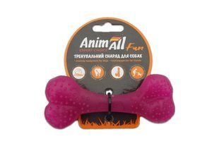 Игрушка для собак AnimAll Fun кость, фиолетовая, 12 см 110582 фото