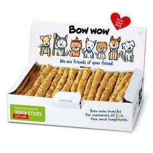 Лакомство для собак "Bow wow" натуральные палочки с легкими (50 шт/уп) box BW322 фото