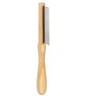 Flamingo 523067 Гребінець BAMBOO з середніми зубчиками для собак, зубів 24шт|21х3,9см 181127 фото