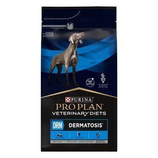 Сухий корм Purina Pro Plan Veterinary Diets DRM Dermatosis для собак, при дерматозах та надмірному випадінні шерсті, 3 кг 12483405 фото