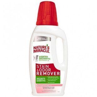 Уничтожитель пятен и запахов собак Nature's Miracle Stain & Odor Remover, спрей, 8in1, 946 мл, дыня 680197/6966 USA фото