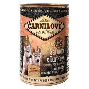 Влажный корм для щенков Carnilove Salmon & Turkey 400 г лосось и индейка 100130/529254 фото