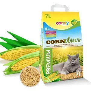 Кукурудзяний наповнювач для кішок Cornelius Herbs 7 л 4.35 кг трави KR30052 фото