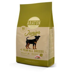 ARATON JUNIOR ALL BREEDS корм для собак 3 кг. ART45962 фото