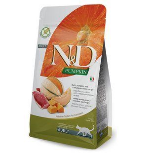 Фарміна сухий корм N&D Grain Free PUMPKIN DUCK & CANTALUPE ADULT 1.5 кг з качкою та гарбузом 168805 фото