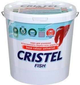 Корм для посилення забарвлення риб 5 л / 1,8 кг Cristel Base Colour universal КРАК-05/2 фото
