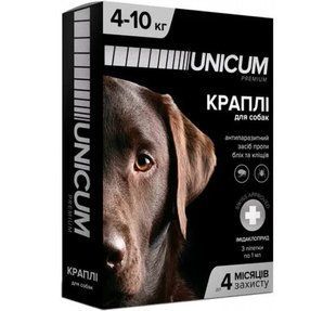 Краплі Unicum Premium проти бліх і кліщів для собак, 4-10 кг 3 пип UN-007 фото