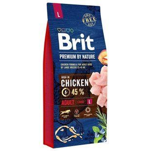 Сухой корм Brit Premium Adult L 3 кг&nbsp;сухой корм для взрослых собак крупных пород с курицей 170825/6444 фото