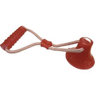 Игрушка для собак Croci Цилиндр на веревке с присоской, красный 36х13 см C6098710 фото