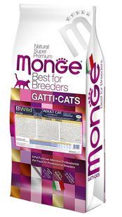 Monge Cat Bwild Low Grain м'ясо зайця 10 кг 70004923 фото