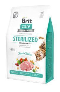 Сухой корм Brit Care Cat GF Sterilized Urinary Health для стерилизованных кошек, с курицей, 400 г 171287/0747 фото