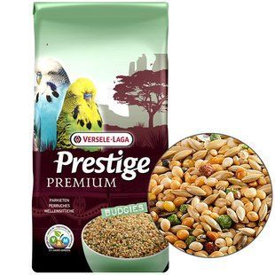 Versele-Laga Prestige Premium Вудгіе 0,8 кг повнораційний корм для хвилястих папуг 216996 фото