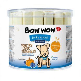 Лакомство для собак "Bow wow" палочки с печенью птицы, 12см (45 шт/уп) BW112 фото