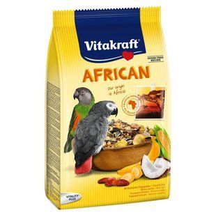 Корм для крупных африканских попугаев Vitakraft African 750 г 21640 фото