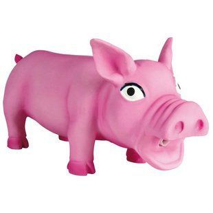 Игрушка для собак Свинка 17 см, хрюкающая, латекс TX-35490 фото