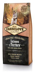 Carnilove Puppy Large Salmon & Turkey 12 кг беззерновий корм для цуценят великих порід 150816/8846 фото