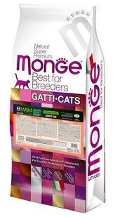 Monge Cat Bwild Grain Free лосось 10 кг 70005203 фото