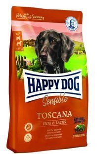 Корм Happy dog Sensible Toscana для собак та собак з надмірною вагою з качкою та лососем 12,5 кг 3542 фото
