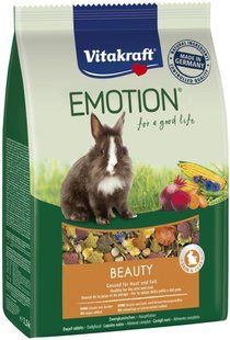 Корм для кроликів Vitakraft Emotion Beauty Selection 1,5 кг для здорової шкіри та вовни 31456/33750 фото