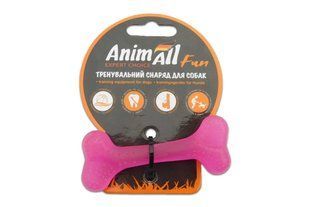 Игрушка для собак AnimAll Fun кость, фиолетовая, 8 см 110577 фото